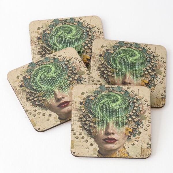 Item preview, Woman In STEM Coding - Surreal Computer Science Mind Art designed and sold by Neurospicy Trolls.