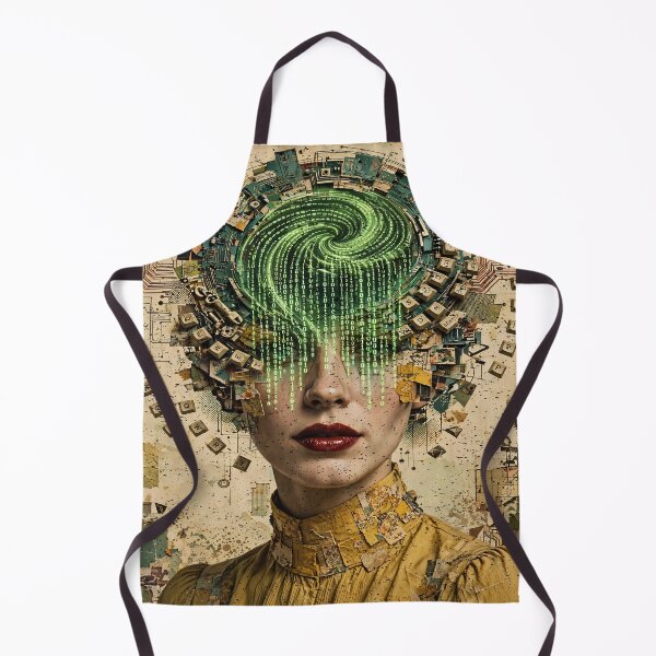 Item preview, Woman In STEM Coding - Surreal Computer Science Mind Art designed and sold by Neurospicy Trolls.