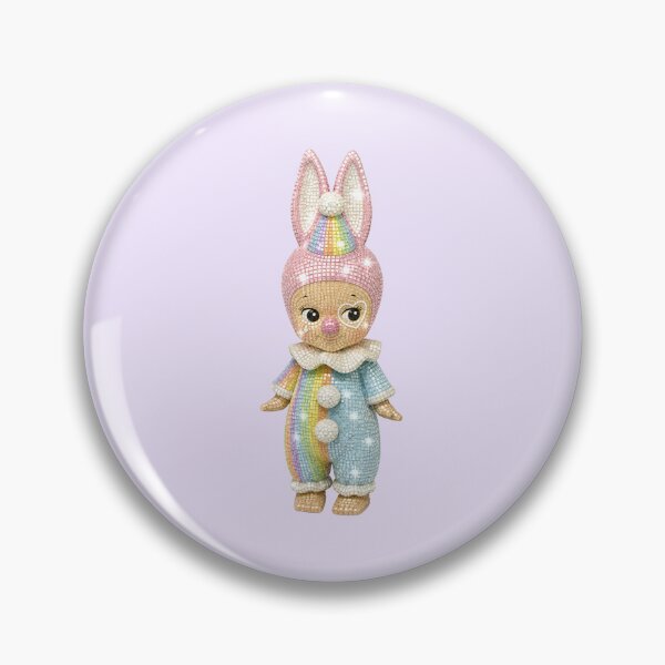 Item preview, Sonny Angel Rainbow Bunny Clown Disco Figure designed and sold by Ellie Dyer.