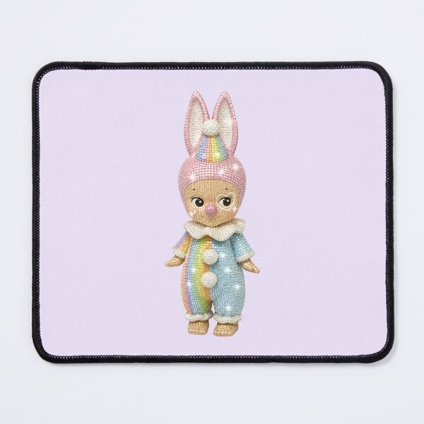 Item preview, Sonny Angel Rainbow Bunny Clown Disco Figure designed and sold by Ellie Dyer.