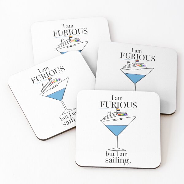 Item preview, I Am Furious But I Am Sailing Cruise Ship Martini designed and sold by Renée Nicole Gray Designs .