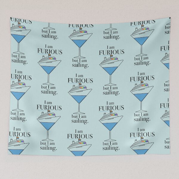 Item preview, I Am Furious But I Am Sailing Cruise Ship Martini designed and sold by Renée Nicole Gray.