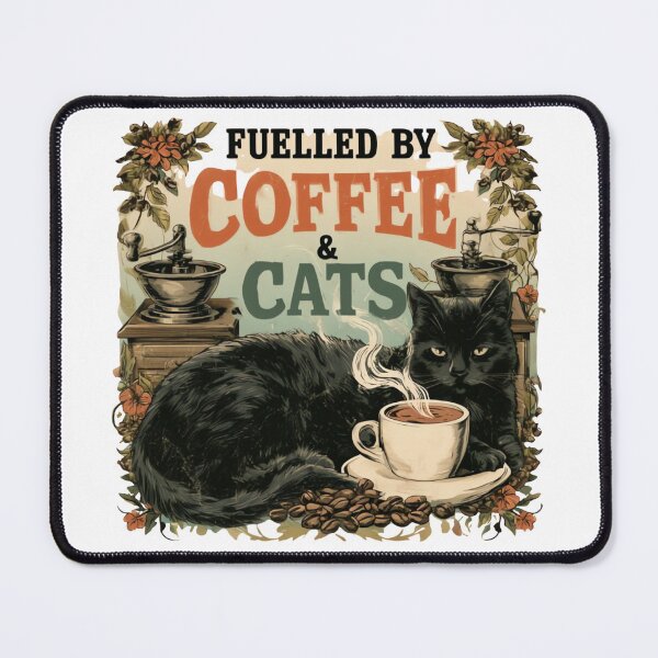 Item preview, Fuelled by Coffee & Cats designed and sold by urbinet.