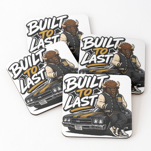 Item preview, Built To Last Bison Streetwear Muscle Car Cartoon Graphic designed and sold by Aesthicer.