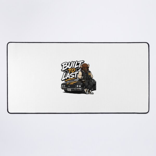 Item preview, Built To Last Bison Streetwear Muscle Car Cartoon Graphic designed and sold by Aesthicer.