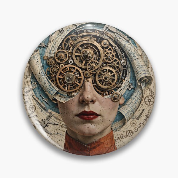Item preview, Woman In STEM Engineering Mind - Steampunk Engineer Art designed and sold by Neurospicy Trolls.