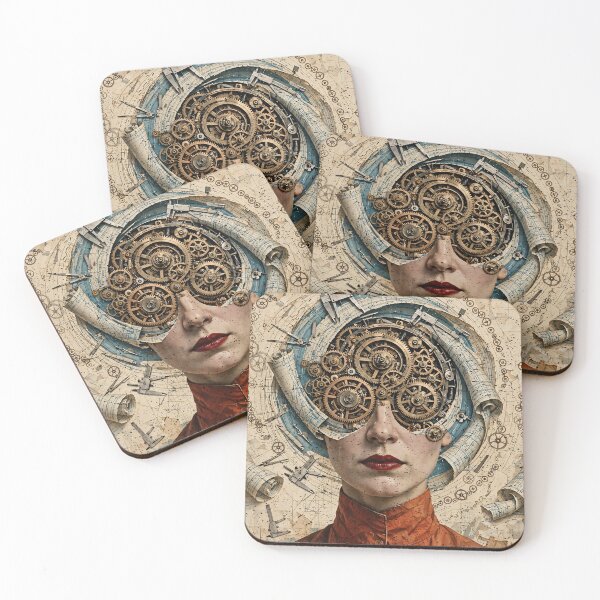 Item preview, Woman In STEM Engineering Mind - Steampunk Engineer Art designed and sold by Neurospicy Trolls.