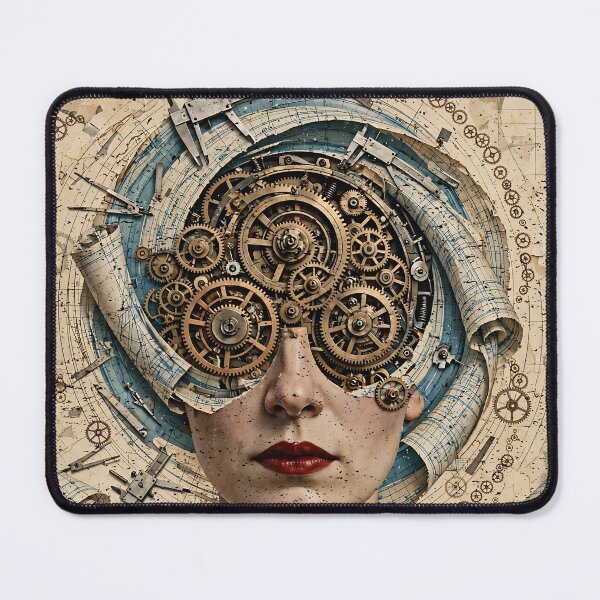 Item preview, Woman In STEM Engineering Mind - Steampunk Engineer Art designed and sold by Neurospicy Trolls.