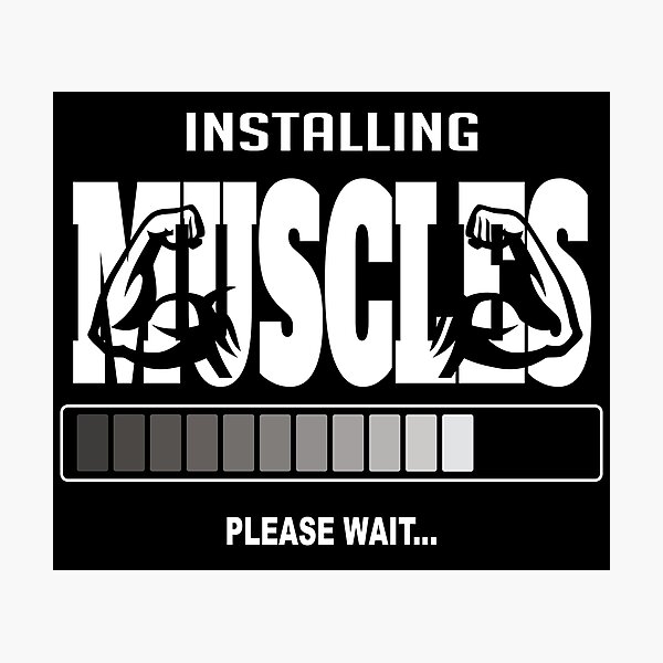 Item preview, Installing Muscles Please Wait designed and sold by N72 Heritage.
