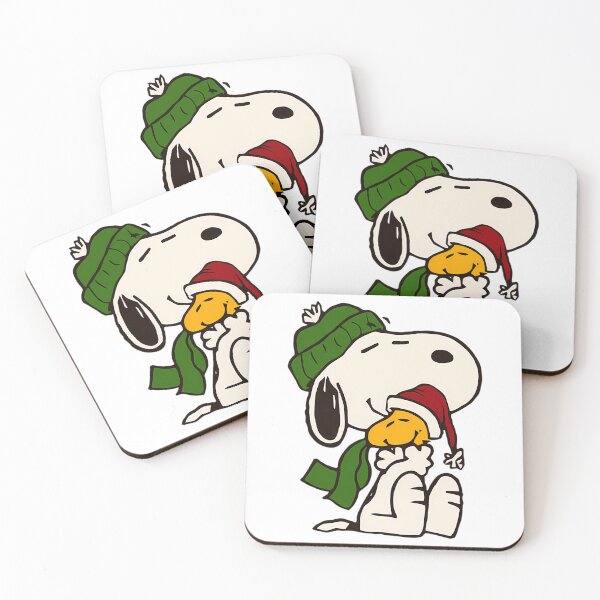 Item preview, Snoopy And Woodstock Hugging In Winter designed and sold by WolfieeShops.