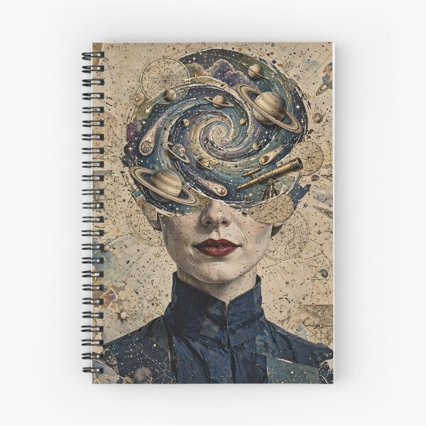 Item preview, Woman In STEM Astronomy - Cosmic Mind Universe Art designed and sold by Neurospicy Trolls.