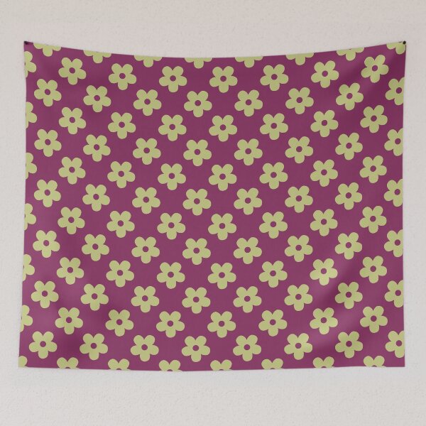Item preview, Burgundy Floral Pattern | Light Green Flowers on Plum Floral Design | Preppy Green Flower Pattern | Coquette Burgundy and Sage Flowers | Vintage Sage and Maroon Floral Pattern designed and sold by VivaFy.