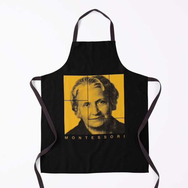 Item preview, Maria Montessori halftone mondrian style portrait designed and sold by CMYKStudio.