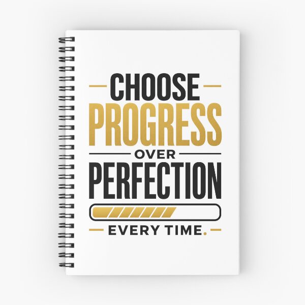 Item preview, Choose Progress Over Perfection Motivational Quote designed and sold by CozyPaletteShop.
