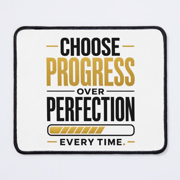 Item preview, Choose Progress Over Perfection Motivational Quote designed and sold by CozyPaletteShop.