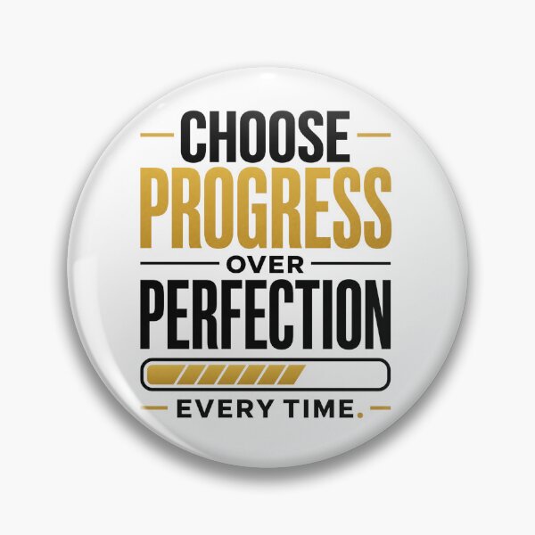 Item preview, Choose Progress Over Perfection Motivational Quote designed and sold by CozyPaletteShop.