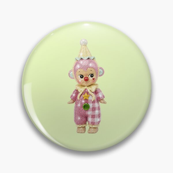 Item preview, Sonny Angel Pink Monkey Clown Disco Figure designed and sold by Ellie Dyer.