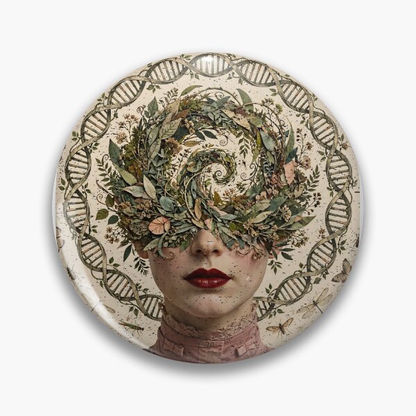 Item preview, Woman In STEM Biology - DNA Botanical Mind Art designed and sold by Neurospicy Trolls.