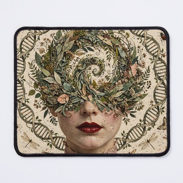 Item preview, Woman In STEM Biology - DNA Botanical Mind Art designed and sold by Neurospicy Trolls.