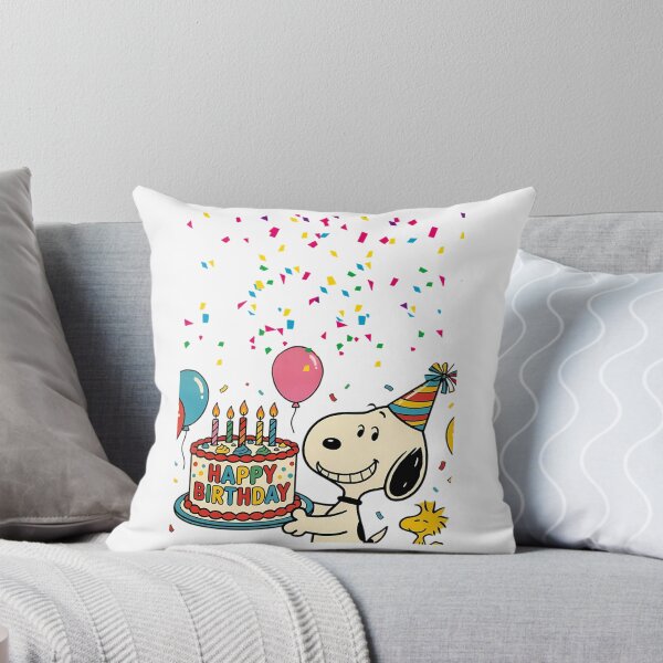 Item preview, Snoopy Birthday Cake Celebration Design designed and sold by WolfieeShops.