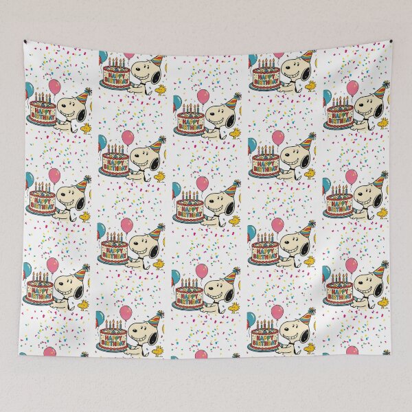 Item preview, Snoopy Birthday Cake Celebration Design designed and sold by WolfieeShops.