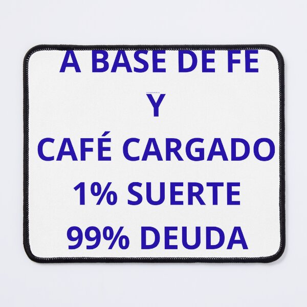 Item preview, SOBREVIVIENDO A BASE DE FE Y CAFÉ CARGADO designed and sold by AJ Valle Visuals.