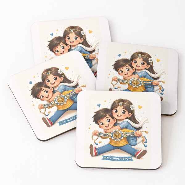 Item preview, Raksha Bandhan My Super Bro Cute Sibling Art designed and sold by RedSwagStore.