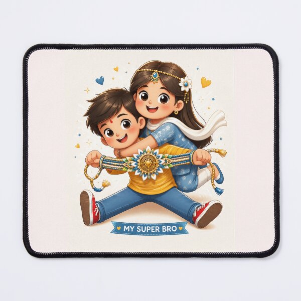 Item preview, Raksha Bandhan My Super Bro Cute Sibling Art designed and sold by RedSwagStore.