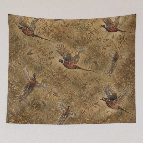 Item preview, Autumn Pheasant Flight ,Art  designed and sold by TammyHunterArt.