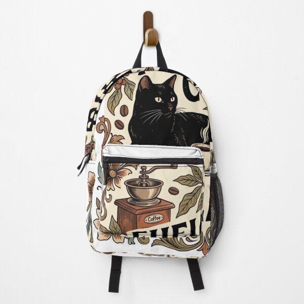 Item preview, Vintage Black Cat Coffee Lover Retro Design designed and sold by urbinet.