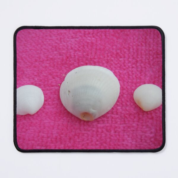 Item preview, White Seashells on Pink Background Art Print designed and sold by KaleChub.