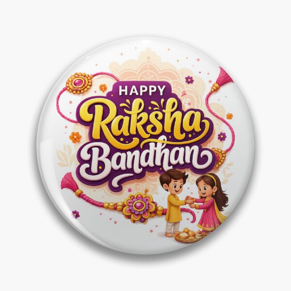 Item preview, Raksha Bandhan Cute Sibling Celebration Art designed and sold by RedSwagStore.