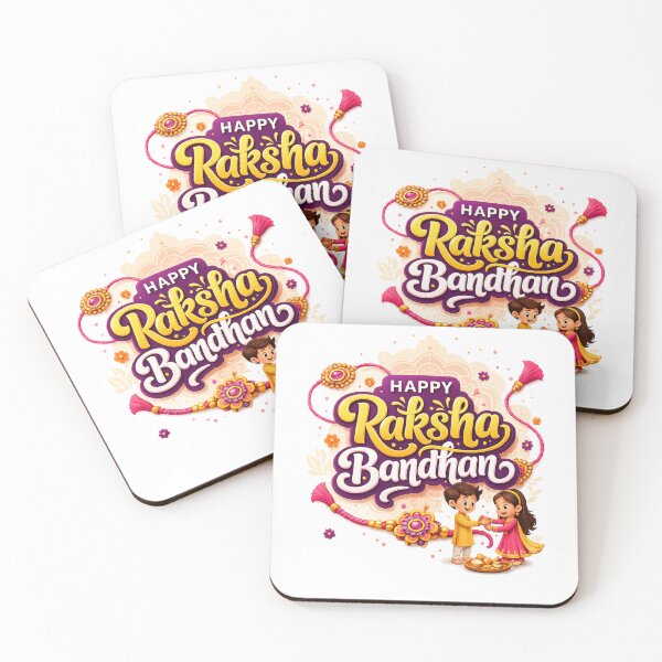 Item preview, Raksha Bandhan Cute Sibling Celebration Art designed and sold by RedSwagStore.