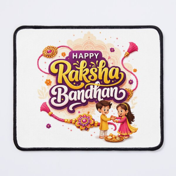 Item preview, Raksha Bandhan Cute Sibling Celebration Art designed and sold by RedSwagStore.