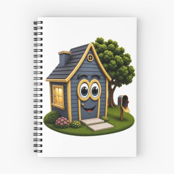 Item preview, Blue Grey House with Gold Trim designed and sold by Scott Hayes.