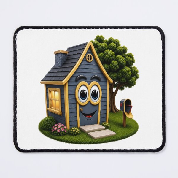 Item preview, Blue Grey House with Gold Trim designed and sold by Scott Hayes.