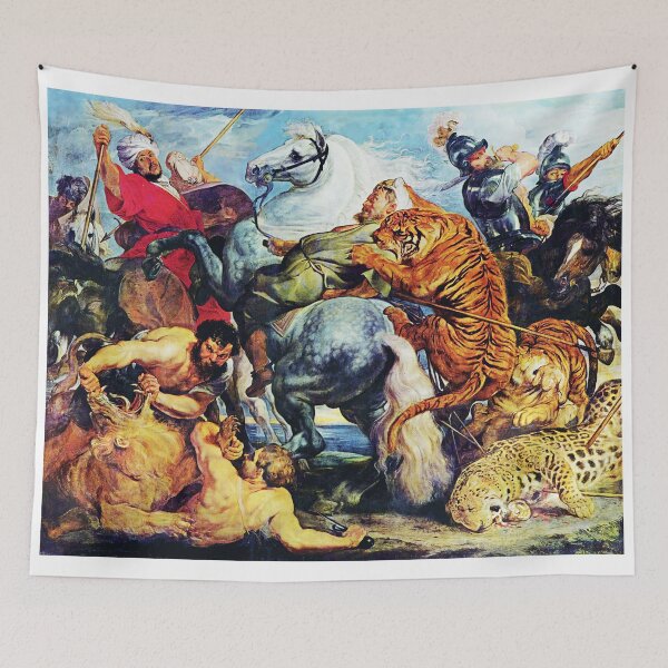 Item preview, Classic Tiger Hunt Peter Paul Rubens  designed and sold by TeeARTHY.