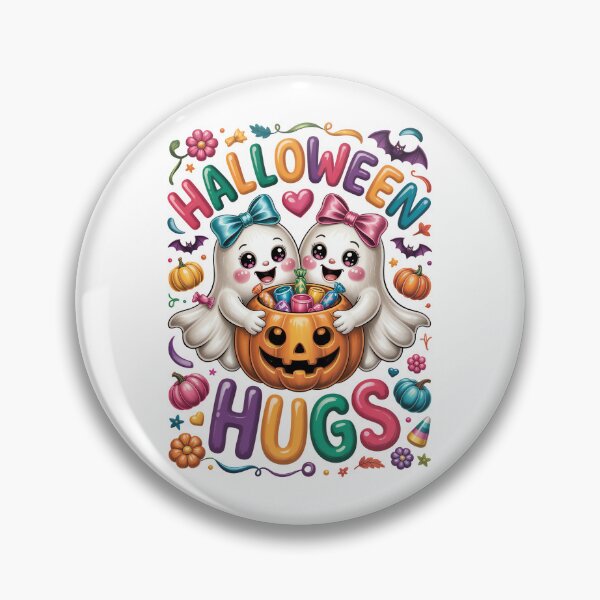 Item preview, halloween hugs ghosts cute pumpkin candy designed and sold by jkrphoto.
