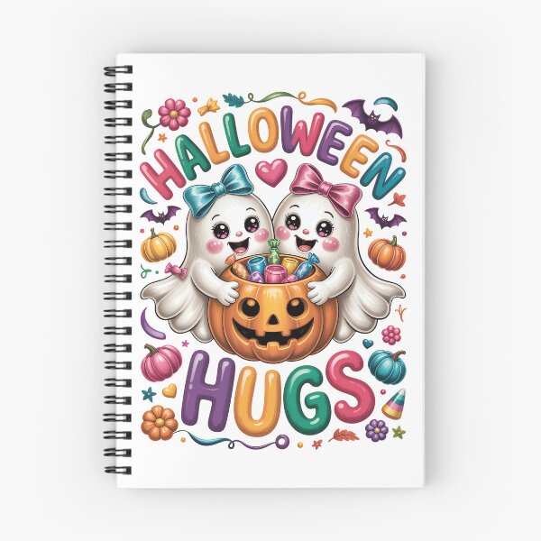 Item preview, halloween hugs ghosts cute pumpkin candy designed and sold by jkrphoto.