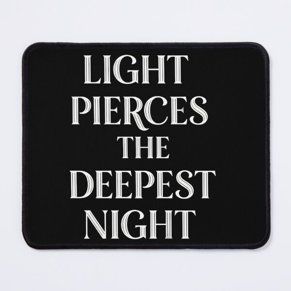 Item preview, Light Pierces The Deepest Night - Epic Fantasy Typography designed and sold by Dzblack.