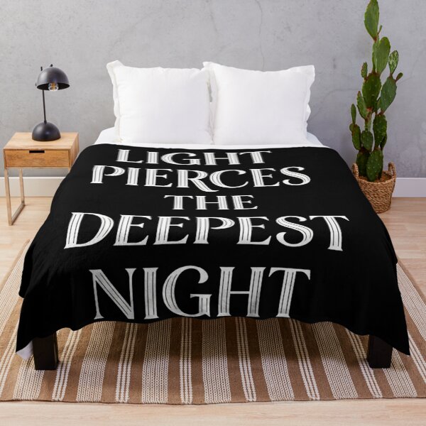 Item preview, Light Pierces The Deepest Night - Epic Fantasy Typography designed and sold by Dzblack.