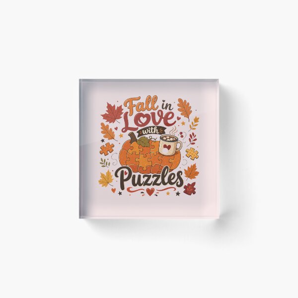Item preview, Fall in Love with Puzzles designed and sold by Pixel-Lair.