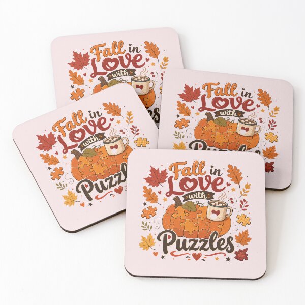 Item preview, Fall in Love with Puzzles designed and sold by Pixel-Lair.