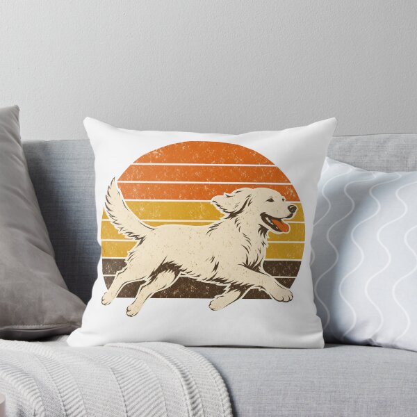 Item preview, Golden Retriever with vintage sunset – Retro design for dog lovers designed and sold by GoldenPaws Studio ⭐.