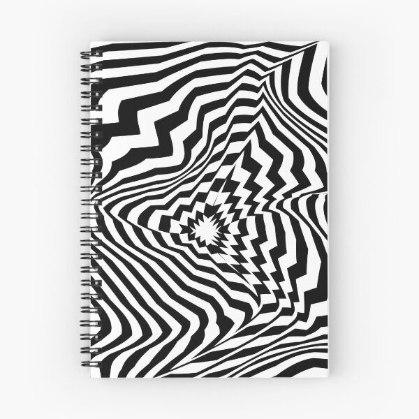 Item preview, Hypnotic Op Art Vortex – Black and White Optical Illusion Pattern designed and sold by stardustelite.