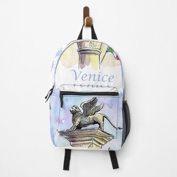 Item preview, Lion of Venice Italy St Marks Square Watercolor Art designed and sold by NareArt.