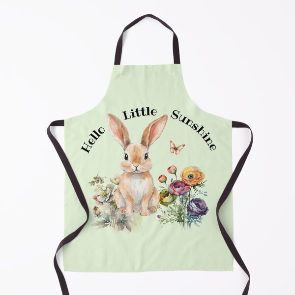 Item preview, Watercolor Bunny with Wildflowers Cottagecore Rabbit Design designed and sold by Sachie's Studio.