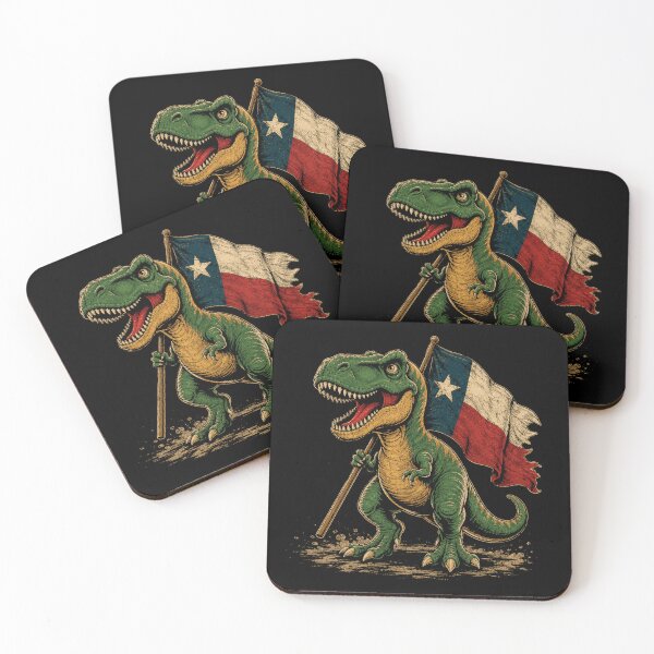 Item preview, T-Rex Holding Texas Flag - Dinosaur Animal Lover designed and sold by Moizento.