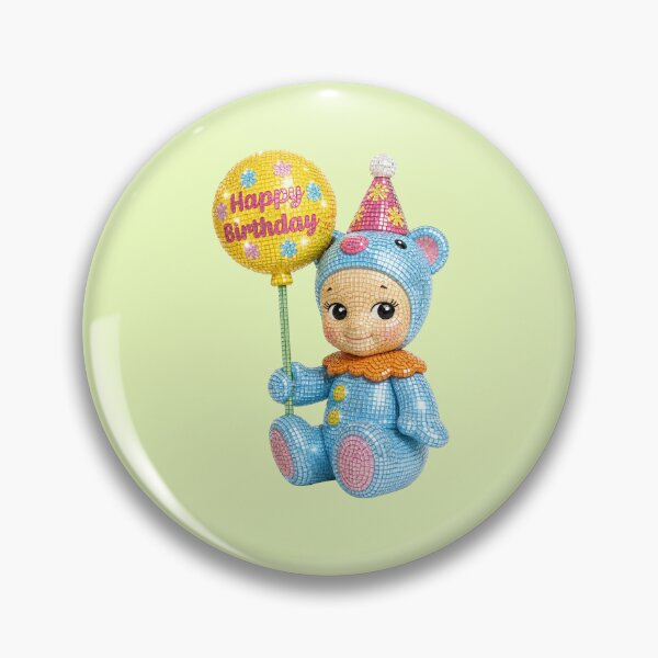 Item preview, Sonny Angel Birthday Bear Disco Figure designed and sold by Ellie Dyer.
