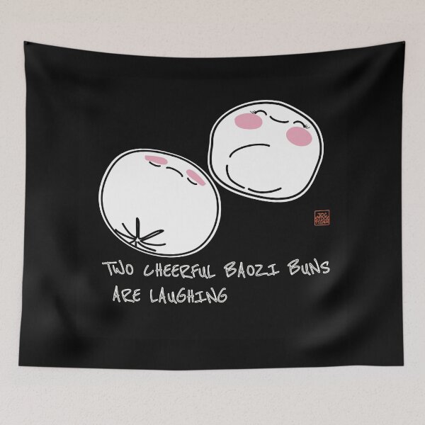 Item preview, Cute Baozi Buns Sticker Kawaii Asian Food Minimalist designed and sold by JOCSTOCK.